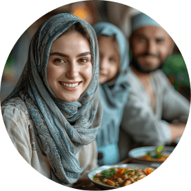 أحد أعضاء زفاف السعداء